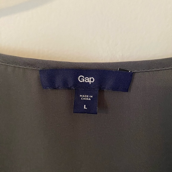 NWOT GAP sleeveless adorned scoop neck tank top shell evening formal blouse 🩶 - Picture 3 of 8